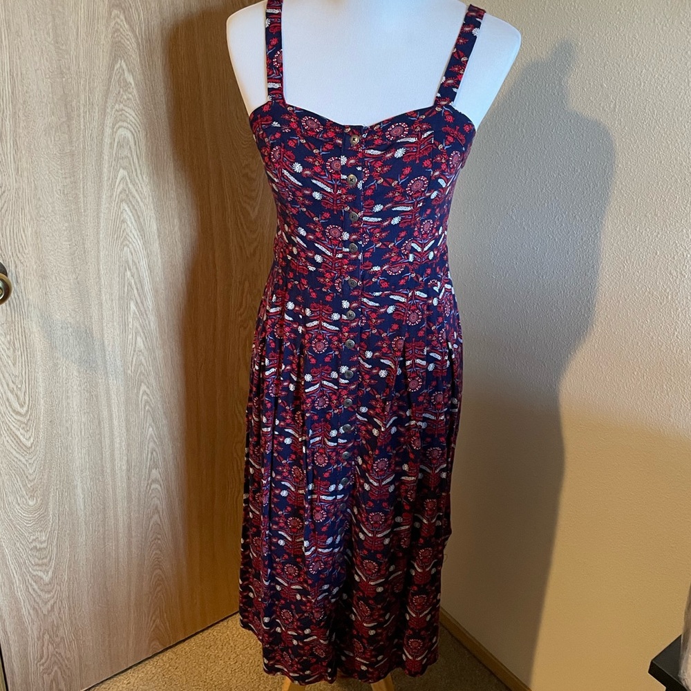 Xhilaration - Red & Blue Summer Dress - Size M